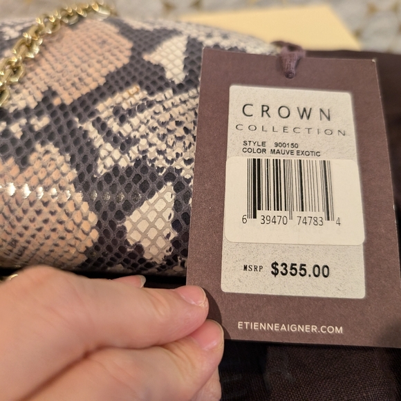 Ettienne Aigner Crown Collection Half-Moon Clutch - Picture 5 of 5